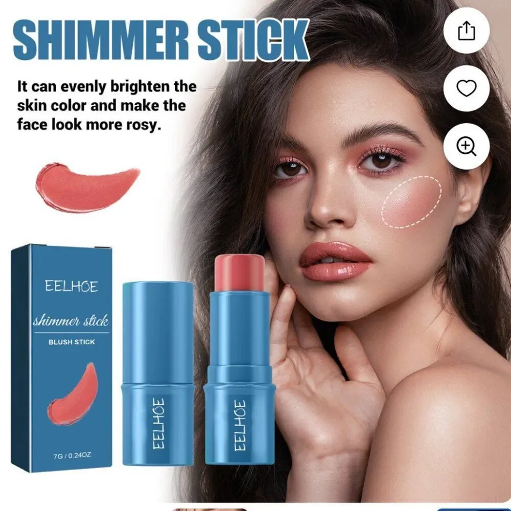 NEW Sealed EELHOE Blush Shimmer Stick 3 Dimensional Brighten Natural Waterproof